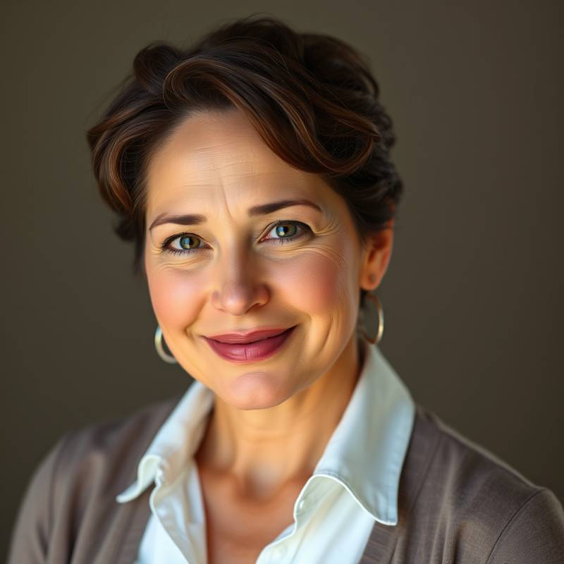 Retrato de Elena Vargas, instructora de actuación