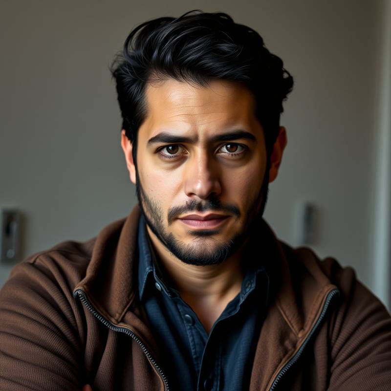 Retrato de Javier Ruiz, instructor de drama
