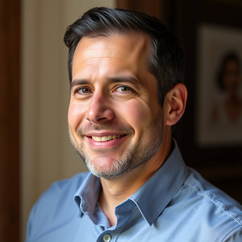 Retrato de Ricardo Gómez, instructor de voz y dicción